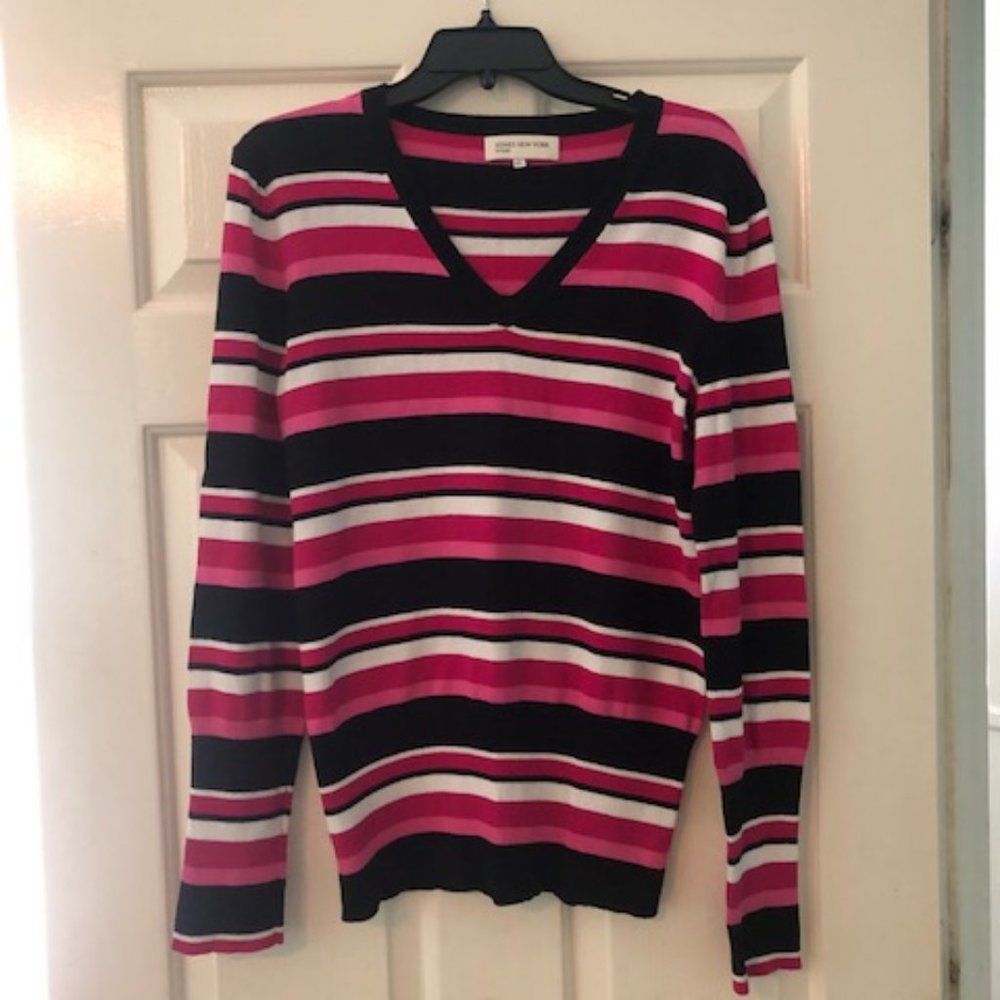 Jones New York Sport Knit Top/Sweater L